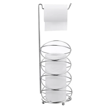 

Bathroom Roll Paper-Dispenser Metal Floor Standing Shelf Stand Rack Stand-Organizer Towel-Storagr Toilet-Roll-Holder