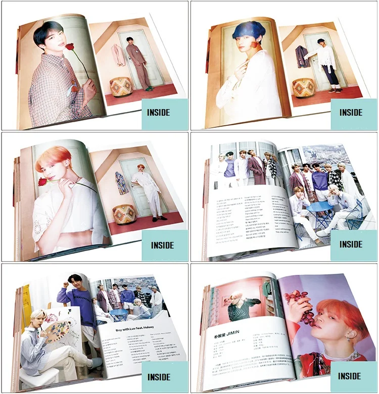 [MYKPOP] карта душа-персона набор фотокниг: CD+ почтовая карта+ Фотокнига+ ЛОМО карта+ закладки+ наклейки Bantang пункт SA19101901