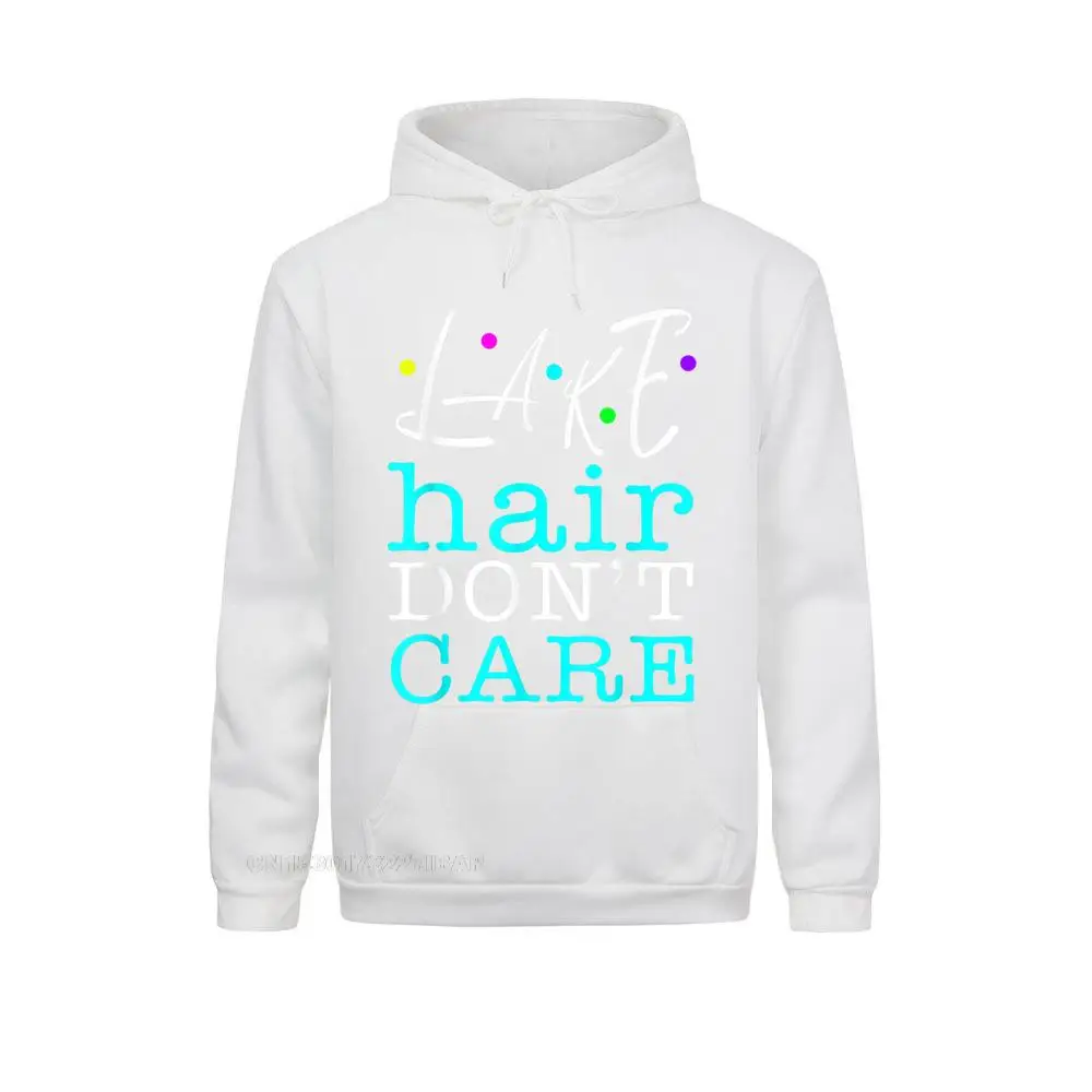Lake Hair Don't Care TShirt Humorous Funny Hoodie Sweatshirts For Women Long Sleeve Europe Hoodies Discount Fall Hoods Fitness
