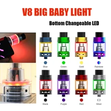 Vmiss Single TFV8 Big Baby Light Edition Tank 5ml Top Filling Airflow Control Cloud Beast Vape Atomizer Stick V8 Baby Coils