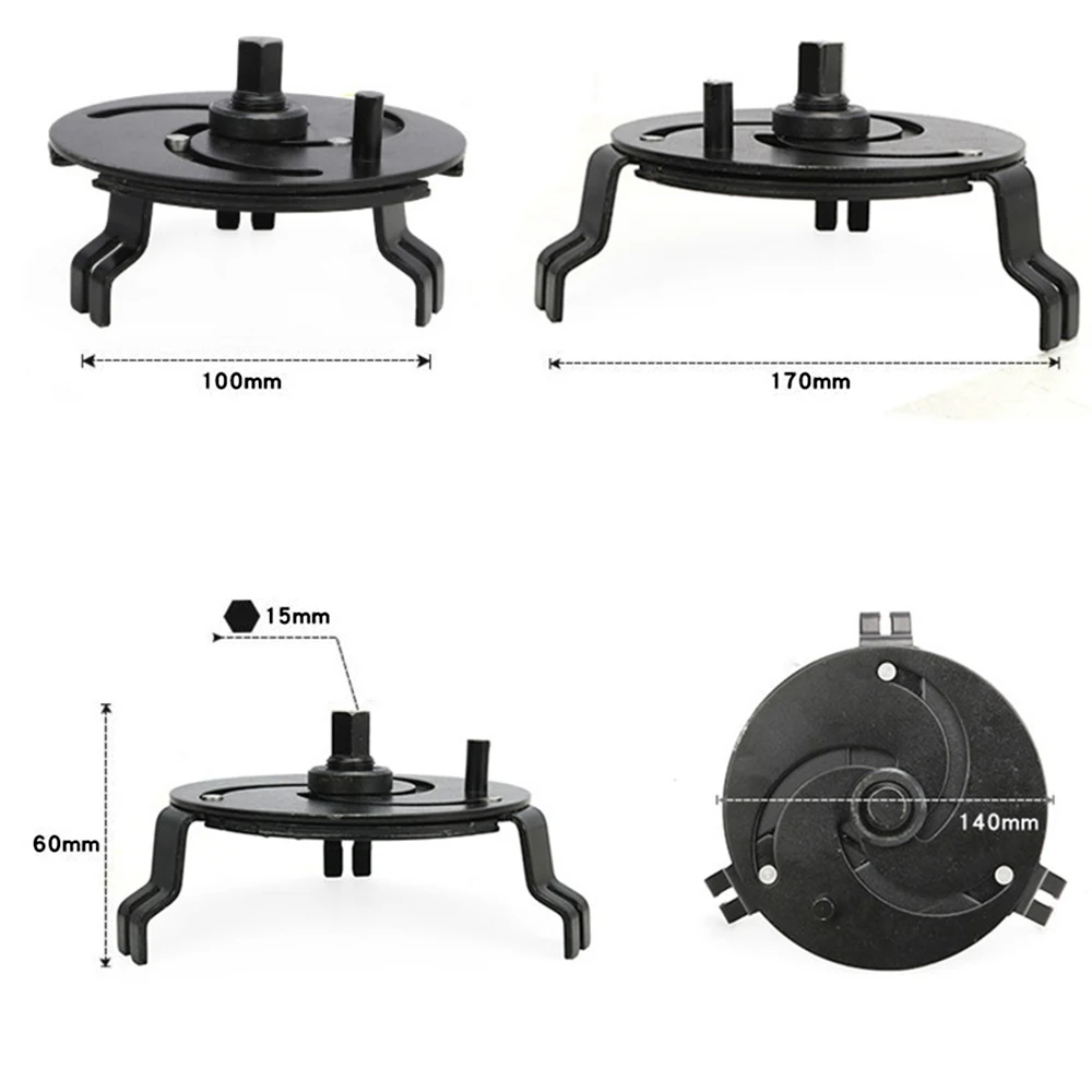  Multifunction Adjustable Car Fuel Tank Lid Wrench Tool Remove Oil Cover Pump Cap Spanner Removal To