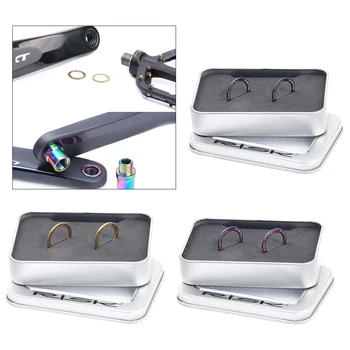 

2 Pieces Titanium Alloy Bike Pedal Washer Bicycle Crank Gasket