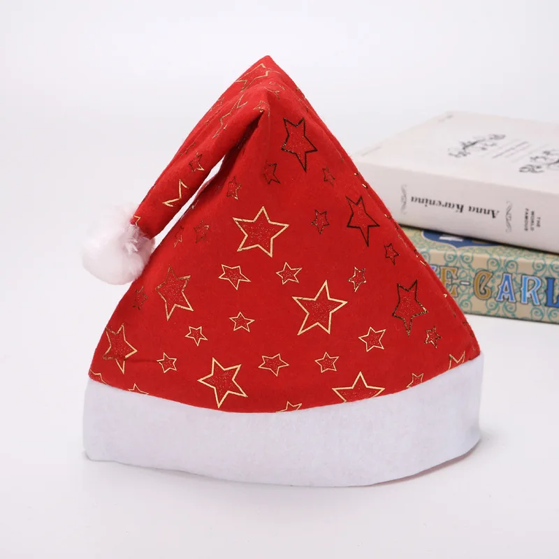 Cashmere Christmas Hat Adult non woven snowflake star design hat | Дом и сад