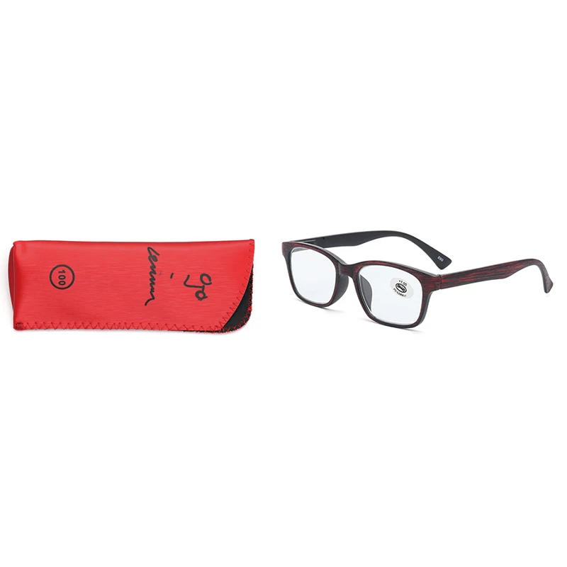Women Men Fashion Reading Glasses with Case Quality Progressive Bifocal Readers Far and near Multifocal Reading Glasses - Цвет оправы: RD5098 Red