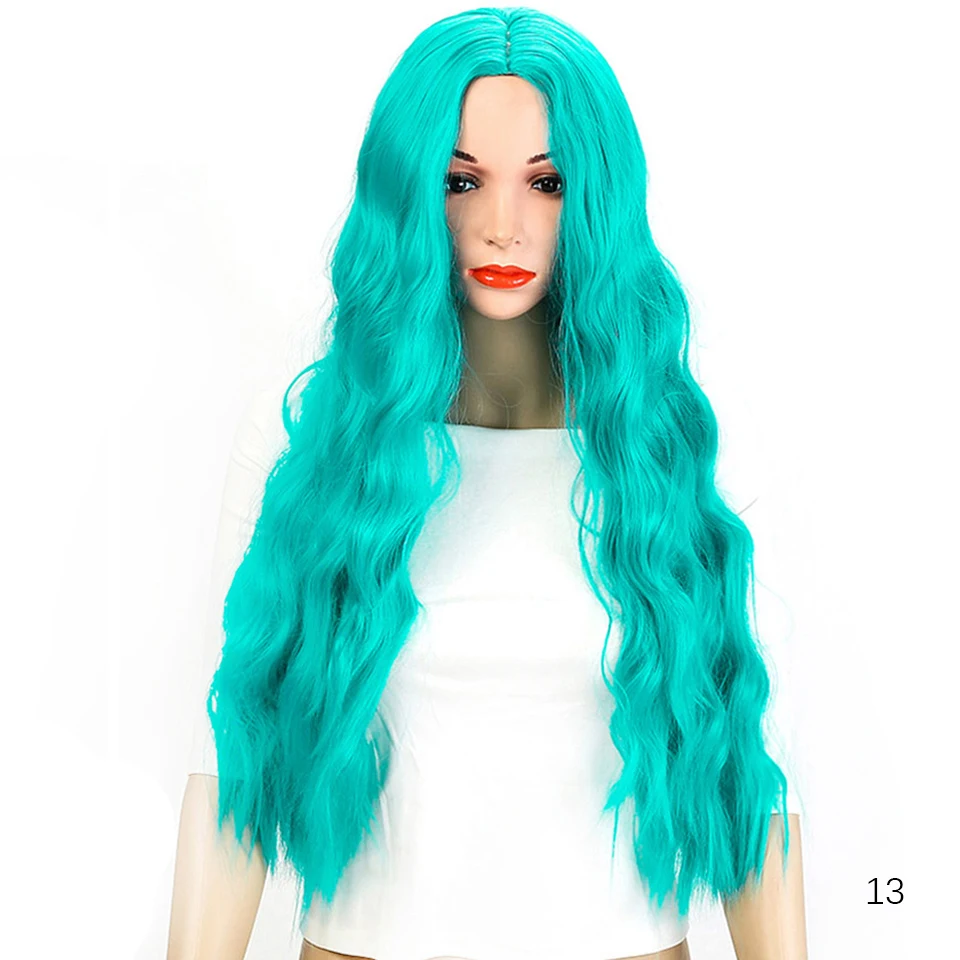 Длинные кудри MANWEI коричневые женские парики с челкой водостойкие синтетические