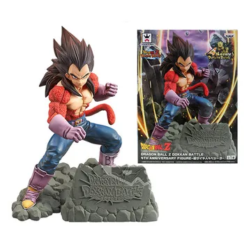 

6" Anime Dragon Ball Z Budokai Super Saiyan Vegeta Vegeta Jr Holiday Gift PVC Action Figure Collectible Model Toy BOX 15CM A49