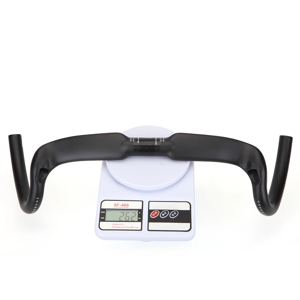 Guidon Carbone Flared Pour VTT, Vélo De Route & Gravel - 370/390/410 Mm
