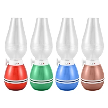 

Led Kerosene Lamp Blowing Control Lamp Desk Lamp Dimmable Usb Rechargeable Night Light Home Decoration