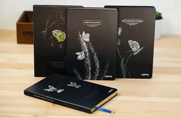 Блокнот А5 в винтажном стиле с бабочками записная книжка мультяшными рисунками