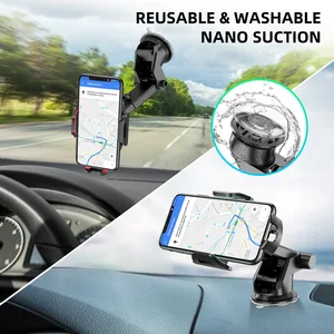 Image 3 - 2021 New Car Mobile Phone Holder Mount Stand support cellular Car GPS Mobile Cell Support For iPhone stand Rotating 360 Degree