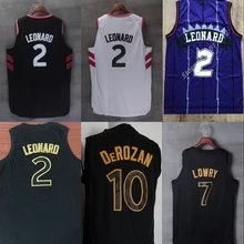 Мужская Высокая Школьная майка сшитая Размер S-XXL DeMar DeRozan 10 Kawhi Leonard 2 Kyle Lowry 7