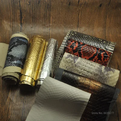 

DIY 20 colors Natural Snakeskin Leather Fabric with handicraft Leather tools Rare Skin 80x10cm-140X15cm