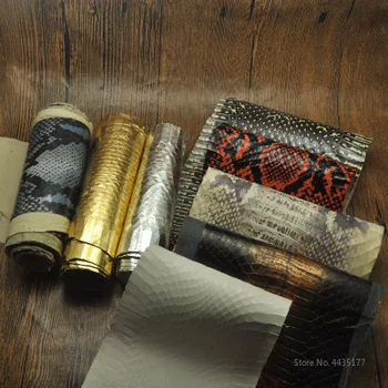 

DIY 20 colors Natural Snakeskin Leather Fabric with handicraft Leather tools Rare Skin 80x10cm-140X15cm