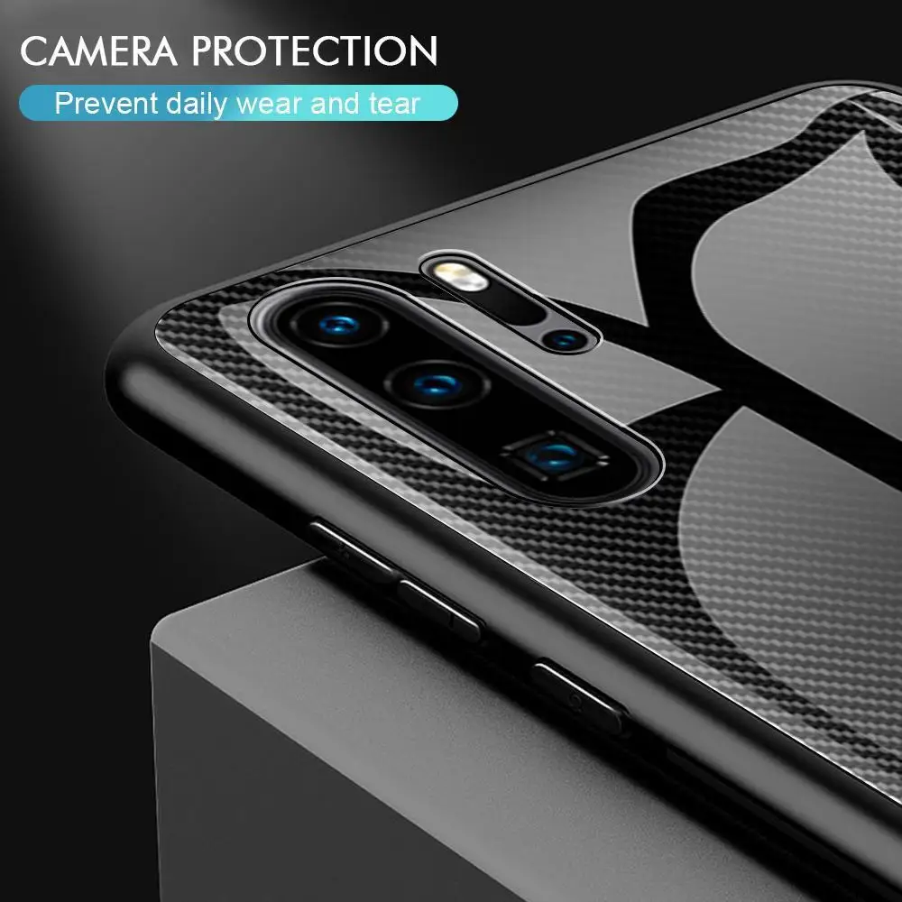 Противоударный чехол из закаленного стекла для телефона huawei Honor 20 9X8X10 P20 mate 20 Lite P30 Pro Y9 Prime Y7 Pro градиентный чехол