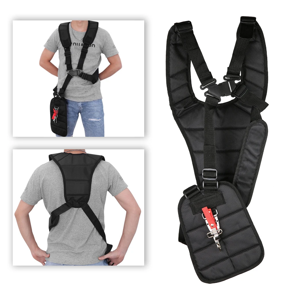Double trimmer Shoulder Harness Strap Belt Lawn Mower Grass String For Brush Cutter & Trimmer Garden Power Pruner Adjusted Band Double trimmer Shoulder Harness Strap Belt Lawn Mower Grass String For Brush Cutter & Trimmer Garden Power Pruner Adjusted Band