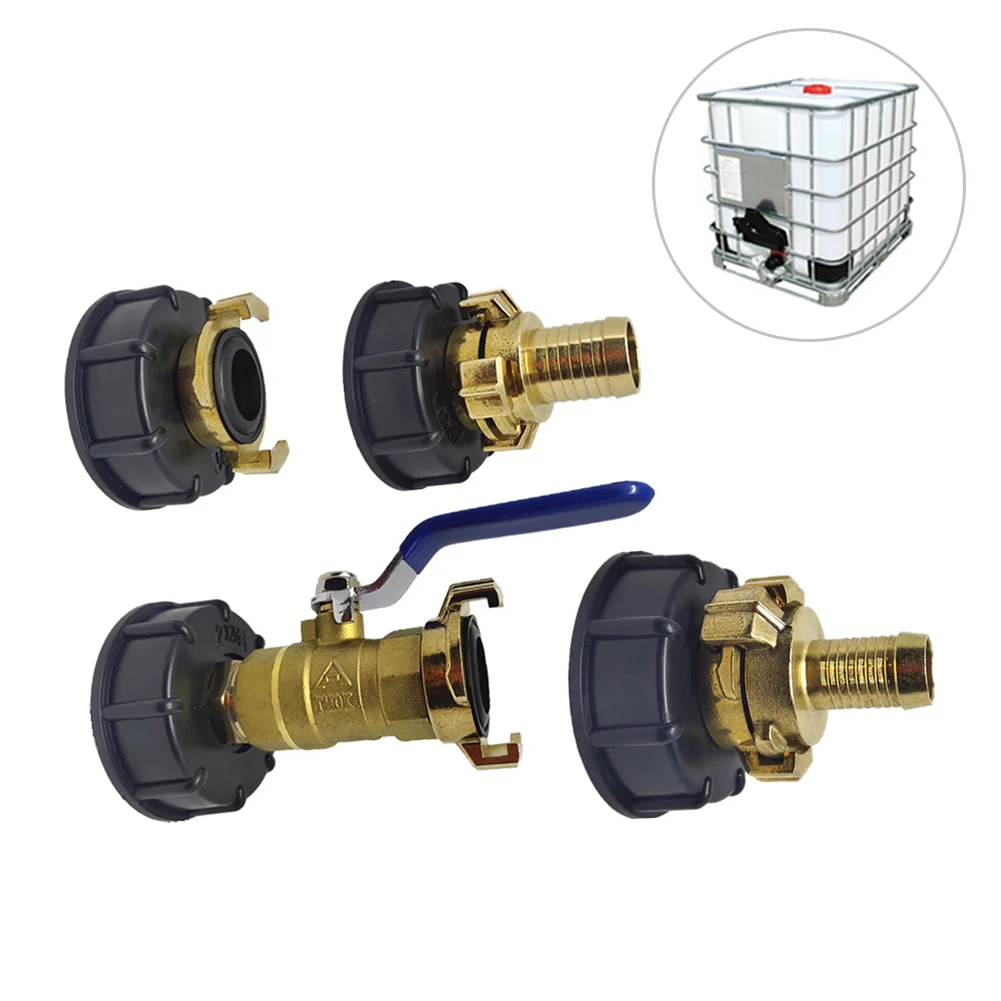 IBC T-barrel Connector S60 X 6 Thick Wire T-barrel Accessories Geka Head T-barrel Family Garden Water Connector