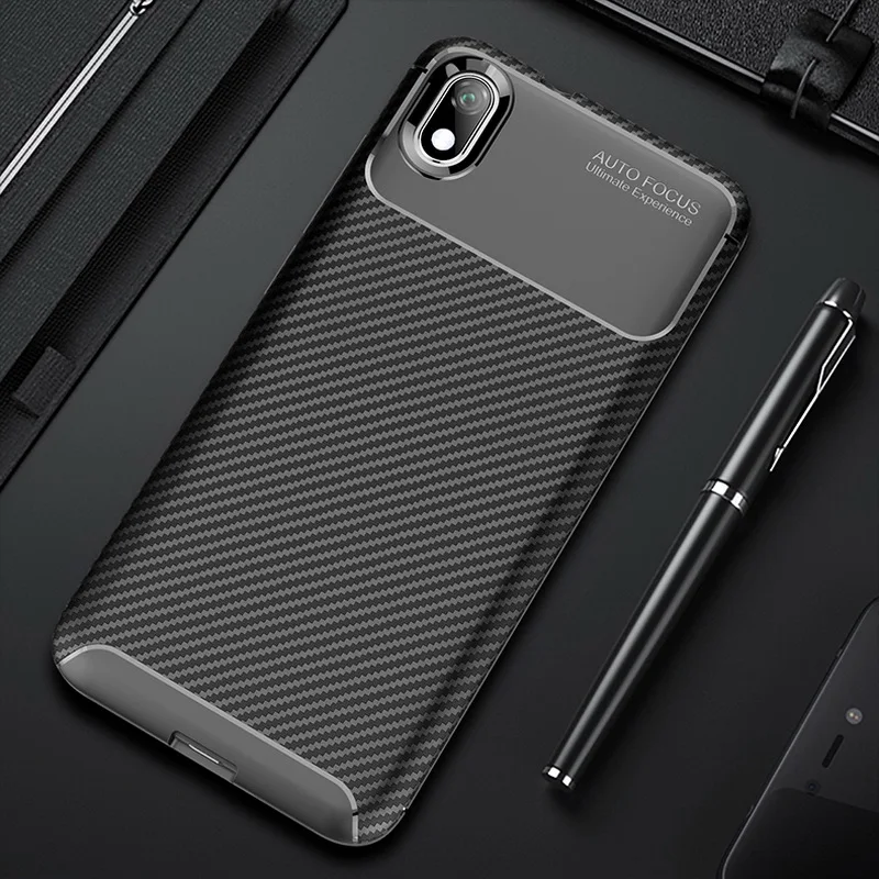 

For Xiaomi Redmi 7A Mi 9 Case Carbon Fiber Cover Shockproof Phone case on For Redmi Note 7 K20 Pro Cover Full Protection Bumper