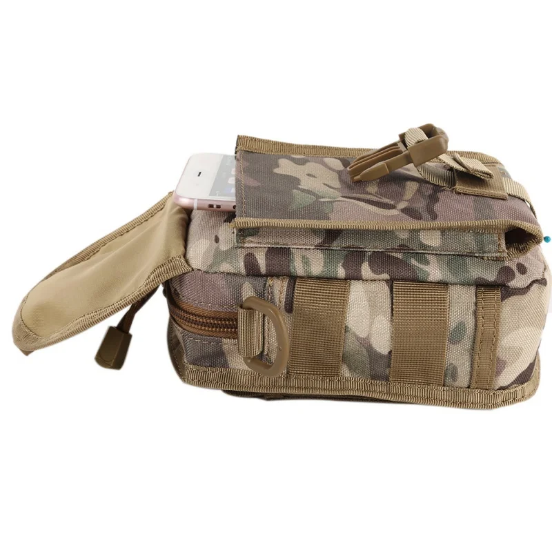 Водонепроницаемый тактический Molle 600D нейлоновая сумка для телефона поясная сумка Пешие прогулки Рыбалка Охота Военная Спортивная поясная Сумка для кемпинга сумка-мессенджер
