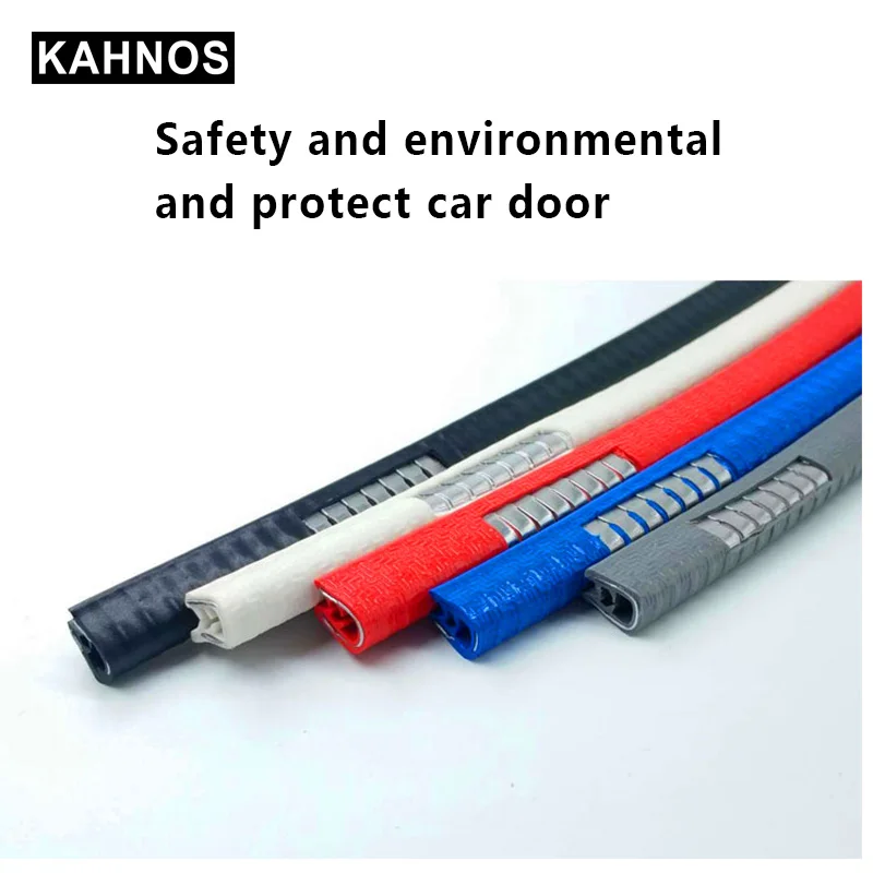

Universal Car Door Edge Scratch Protector 2/10M Anti Collision Strip Built-in Steel Disc Bumper Strip Sealing Car Door Protector