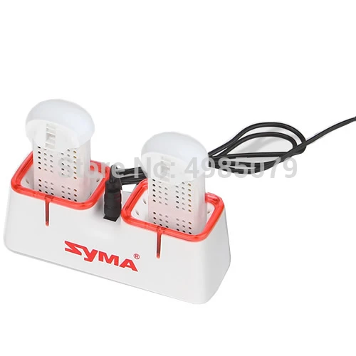 Литий полимерный аккумулятор SYMA X22W 2 шт. белого цвета и Подставка для
