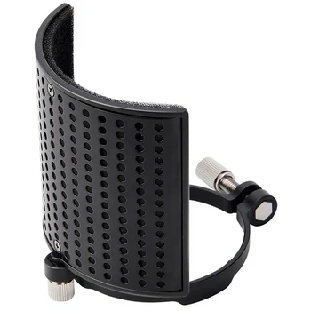 

Metal Panel Metal Mesh Layer Three Layered Wind Sn Handheld Mic Shield Mask 44-48mm Diameter