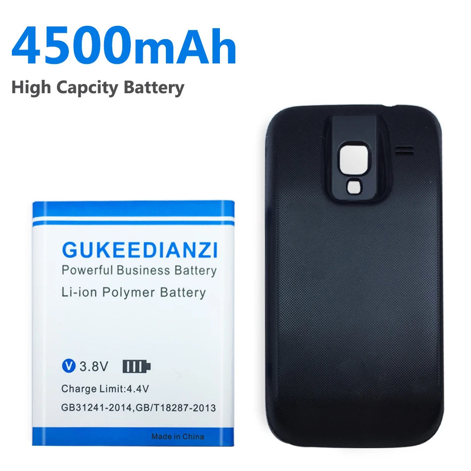 

4500mAh High Capacity Phone Battery For Samsung GALAXY Ace 2 I8160 Li-ion Replacement Rechargeable Batteries With Back Cover