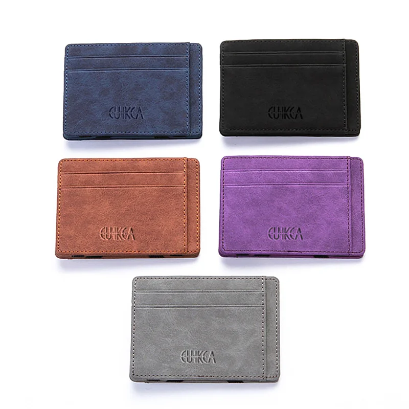 

Men Wallet Business ID Card Holder Bank Cardholder Leather Package Bus Card Holder Slim Leather Multi-card-bit Pack Bag Wome