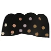 Geebro New Adult Hat For Men And Women Solid Color Flower Accessorie Ribbing Beanies Warm Soft Casual Skullies Bonnet Gorras Cap 1