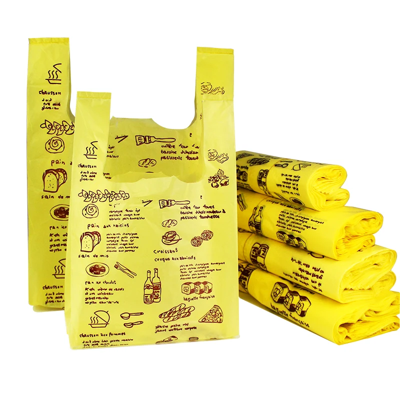 Plastic Packaging Bag Shopping Package Packing Bag Take Away Food