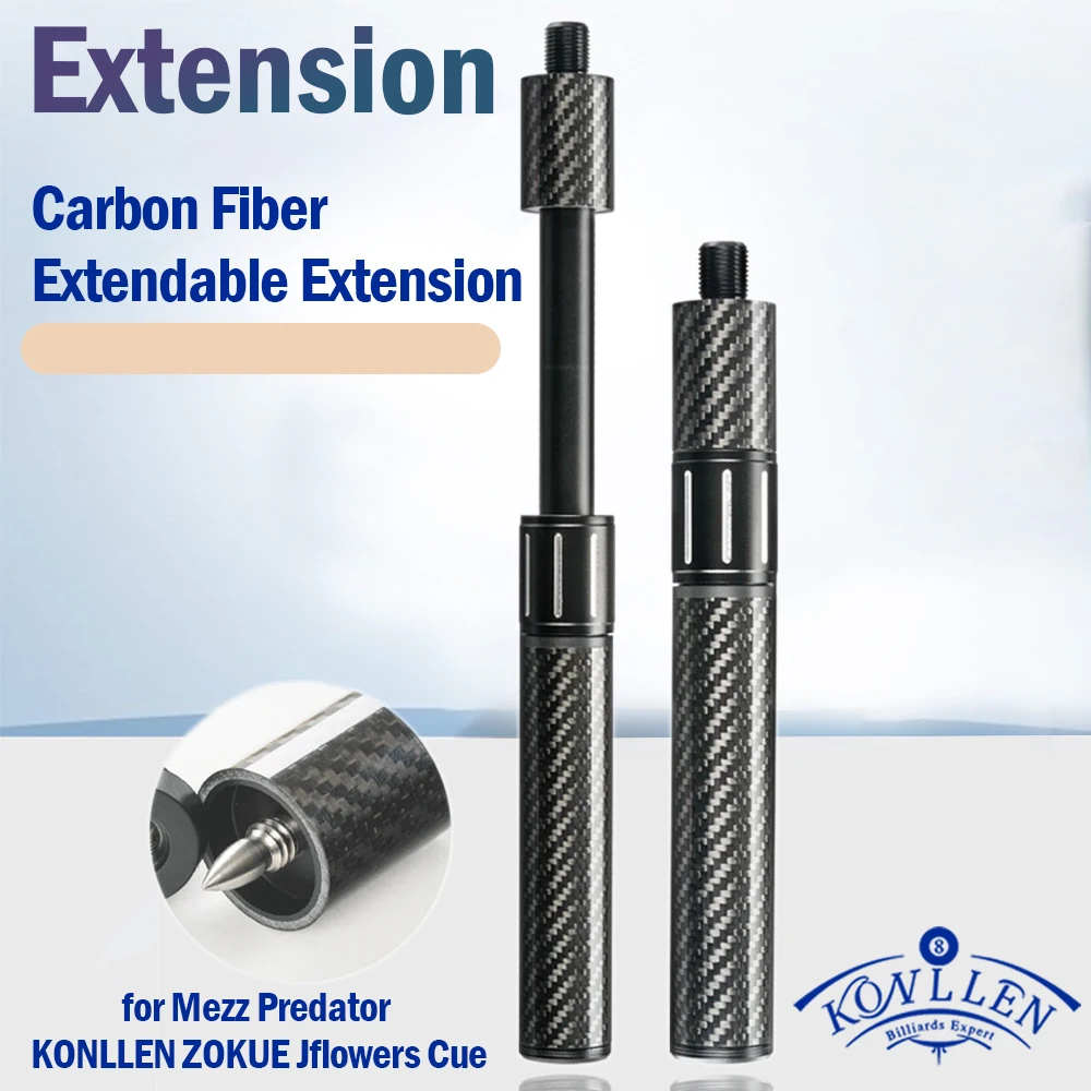 Billiards Extension Bumper Carbon Fiber Extendable Extension Billiard Accessories for Mezz Predator KONLLEN ZOKUE Jflowers Cue