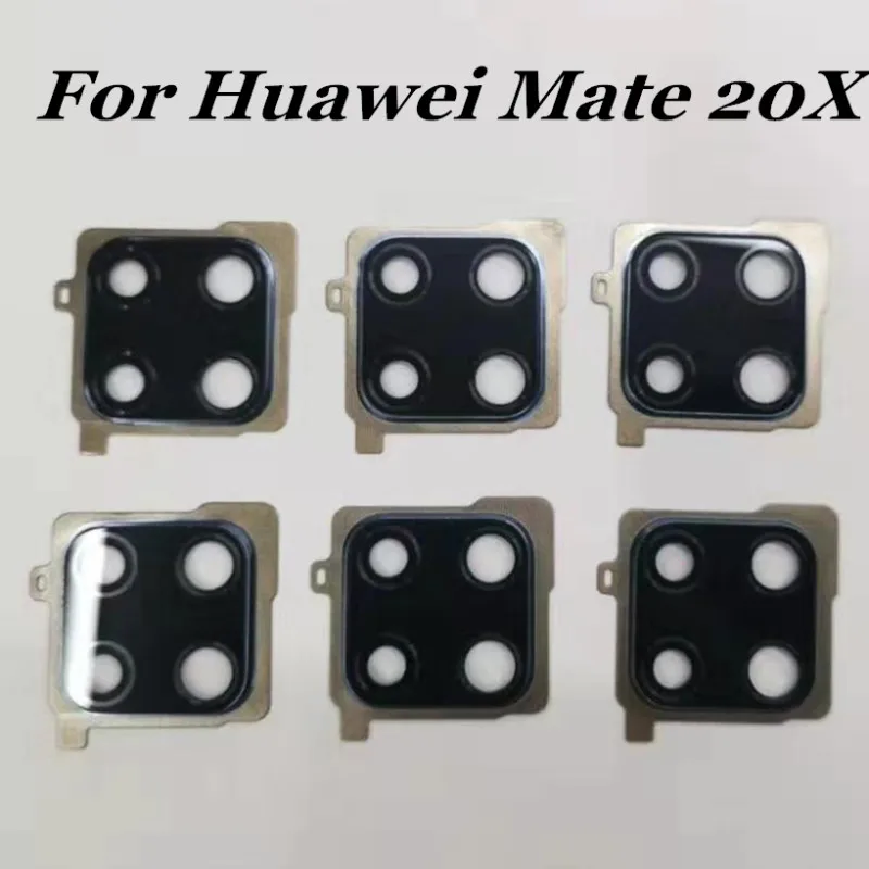 10Pcs MIXUEWEIQI Original Rear Camera Glass Lens with Back Mirror Frame Steady Holder For Huawei Mate 20X Youth Replacement | Мобильные