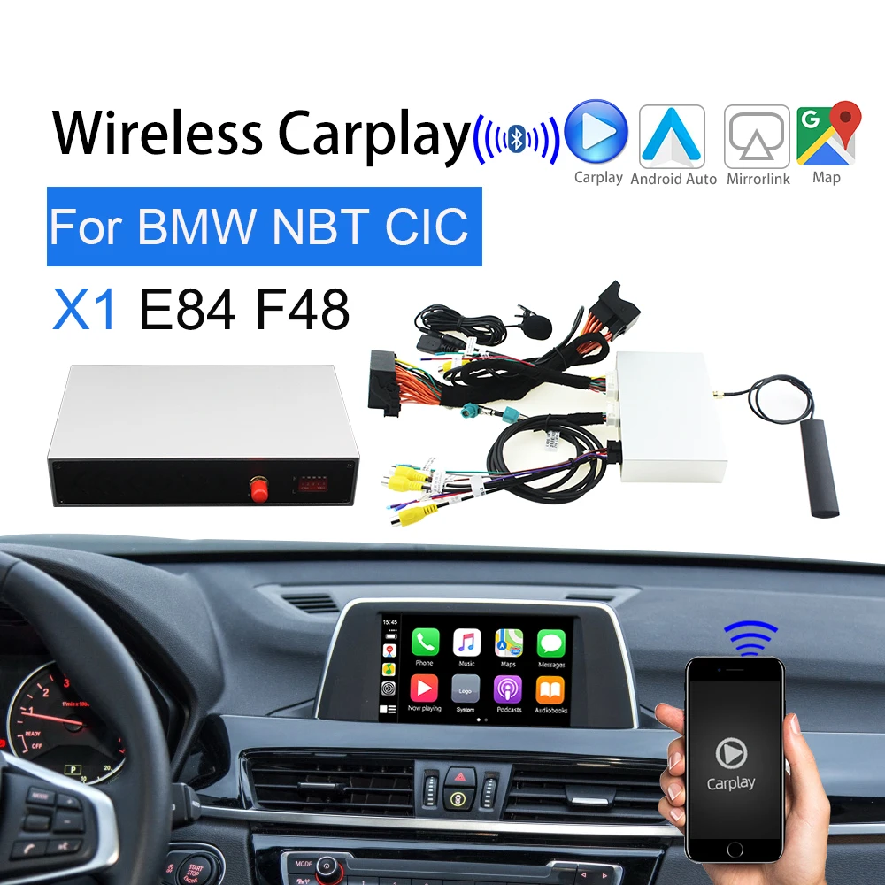 11-Wireless Carplay For BMW X1 E84 NBT CIC System Support Multimedia Player Video interface Touch Screen navigation For Bmw F48