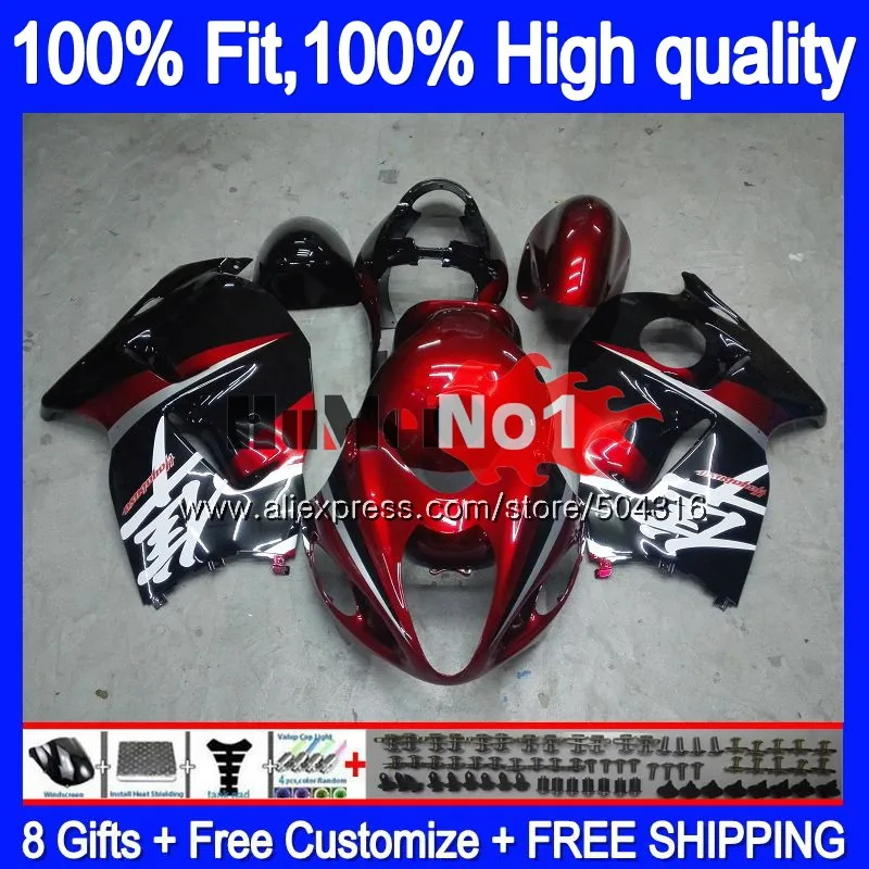 Инъекции для SUZUKI GSXR 1300 Hayabusa 2008 2013 30MC. 101 фабрики "Красный GSXR-1300 GSXR1300 08 13, 14, 15, 16 лет обтекатель