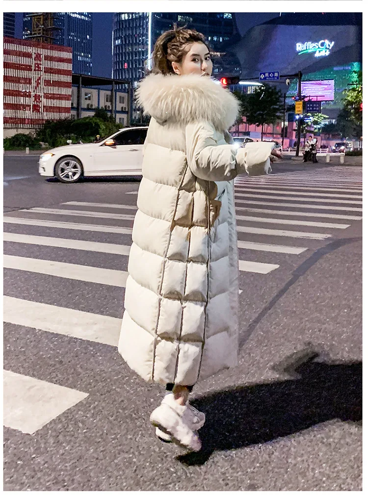 Женская одежда для фотосессии, Южная Корея,, стиль, корейский стиль, средняя длина, свободная, плюс размер, толстая, с хлопковой подкладкой