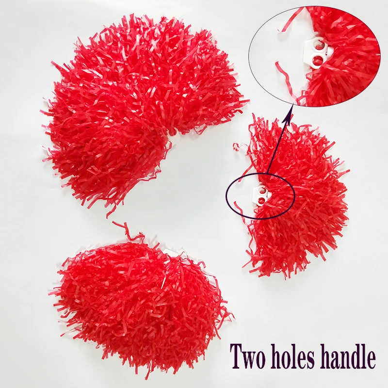 20pcs Plastic Cheerleader Pom Ppom Girl Cheer Refueling Props Cheerleading Pompon Pompoms NonFading plastic hand flowers