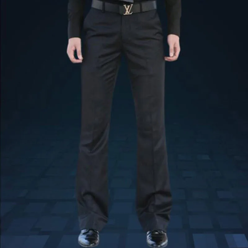 Весенне-летние новые деловые брюки с роговыми рогами прямые брюки от костюма Корейская версия штанов с опущенными штанинами Размер 28-36 37 - Цвет: Black