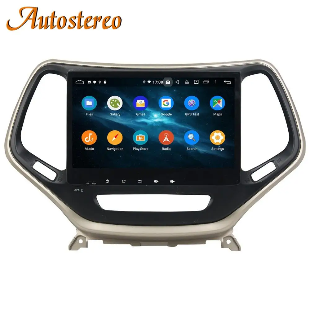 Android 9 DSP 4+ 64G Нет DVD плеер автомобиля gps навигация для Jeep Cherokee+ Автомобильное Стерео Радио мультимедийный плеер головное устройство видео