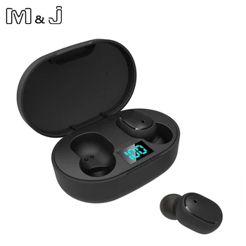 

TWS Wireless Earphone For Redmi Earbuds LED Display Bluetooth V5.0 Headsets with Mic For iPhone Huawei Samsung E6S A6S Earbuds