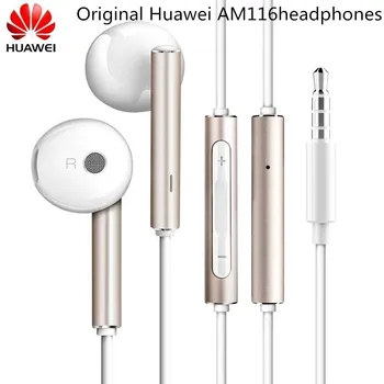 

High Quality Huawei AM116 Earphone Metal with Mic Volume Control Speaker Headset For P9 P10 P30 Mate 20 /10 Nova 4 4e honor 9 10