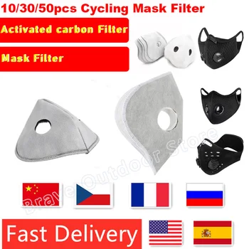 

Cycling Face Mask Filter High Efficiency Anit fog Anit-pollution Breathable Three-dimensional Arc Active Carbon Respirat