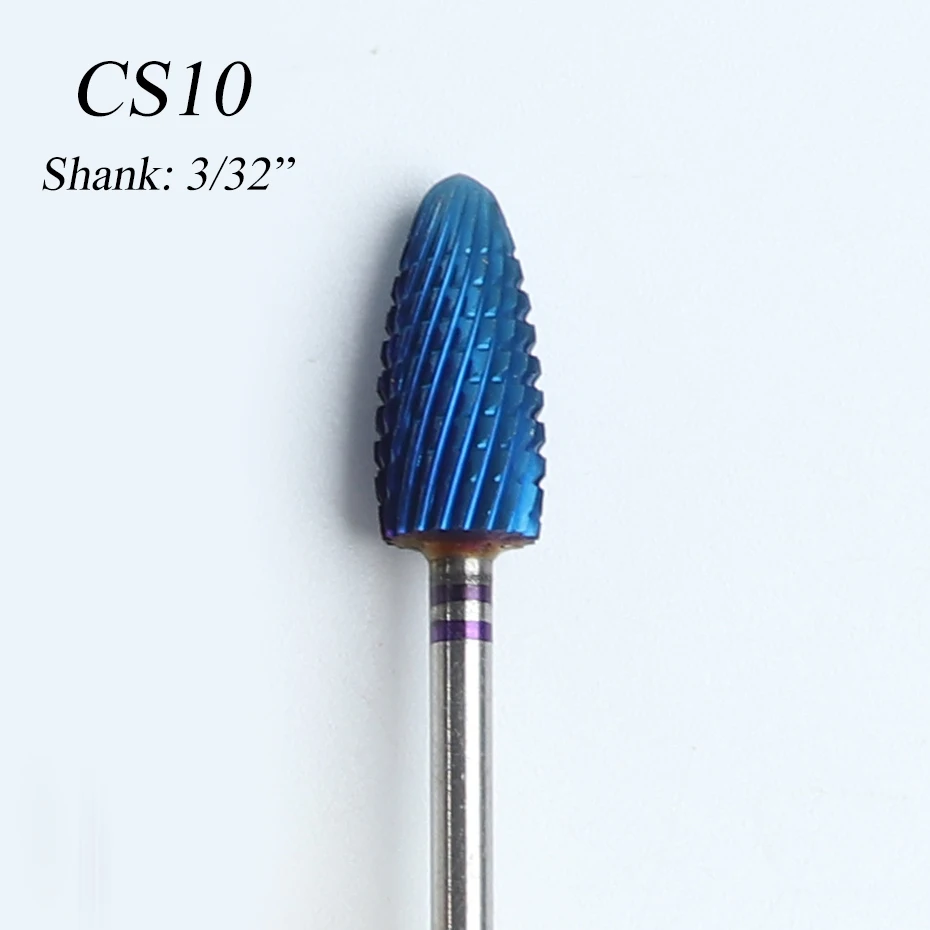 Профессиональные керамические сверла для ногтей из карбида вольфрама, Электрический фреза для маникюра, инструменты для маникюра, BECS01-27 - Цвет: CS10