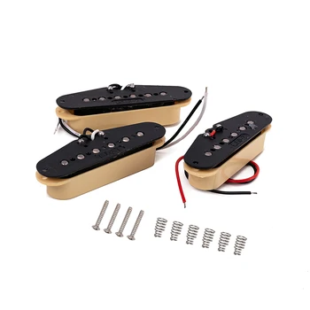 

3 PCS Alnico V Magnet Guitar Humbucker Pickup Bridge & Middle & Neck Staggered (Beige)