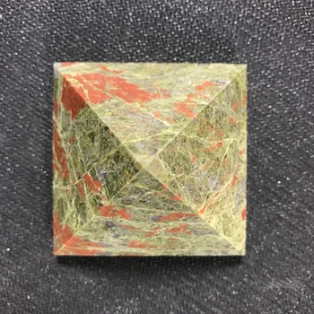 

about 50mm natural unakite Crystal gemstone pyramid meditation reiki healing crystal stone for home decoration wholesale