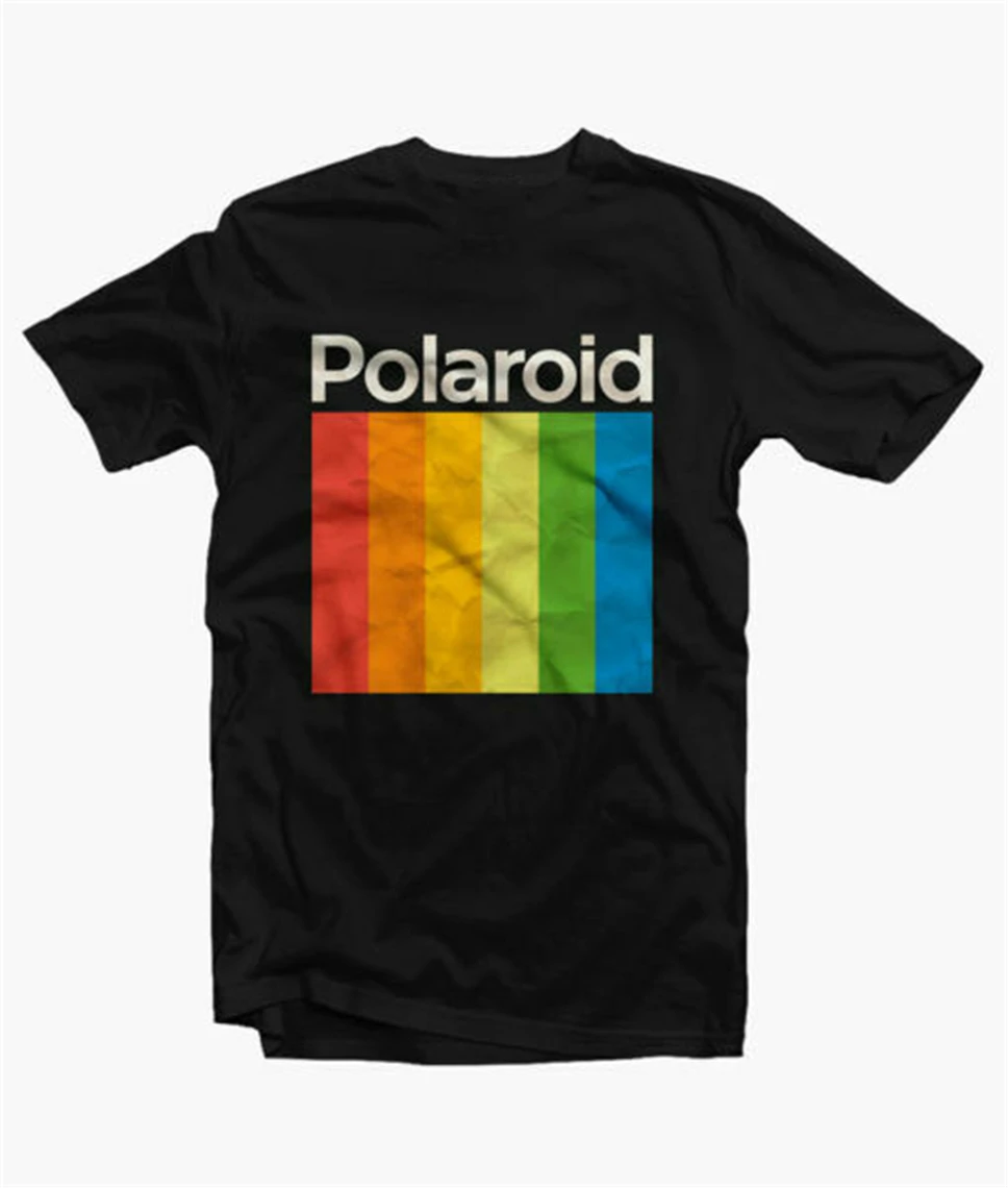 Polaroid футболка S 3XL забавная рубашка Праздничная новый модный дизайн для мужчин и
