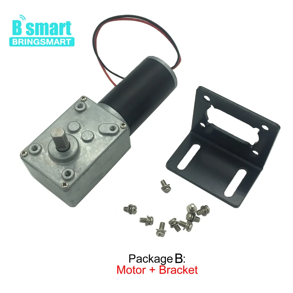 Электродвигатель редуктор Bringsmart A58SW31ZY постоянный ток 24 В 12 1 6 70 кг. см высокий
