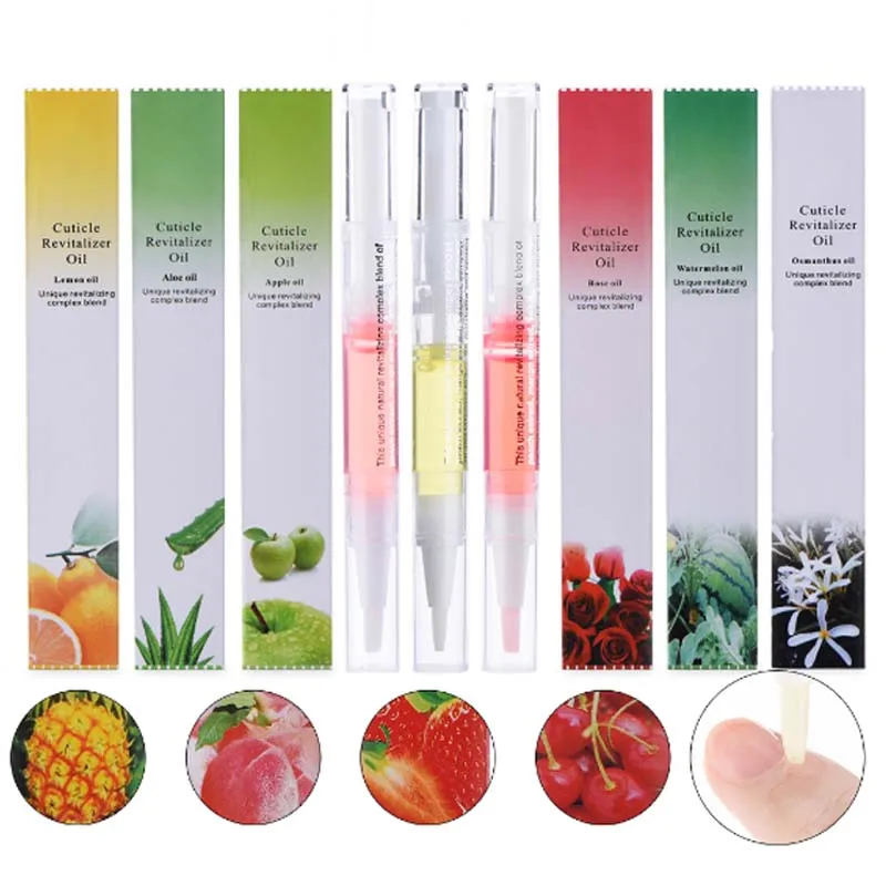 Beateal 15 Fruit Flavor 5 Ml Finger Nourishing Liquid Nail Care Solution Moisturizing Nail Repair Nutrition Pen Armor Oil Polish