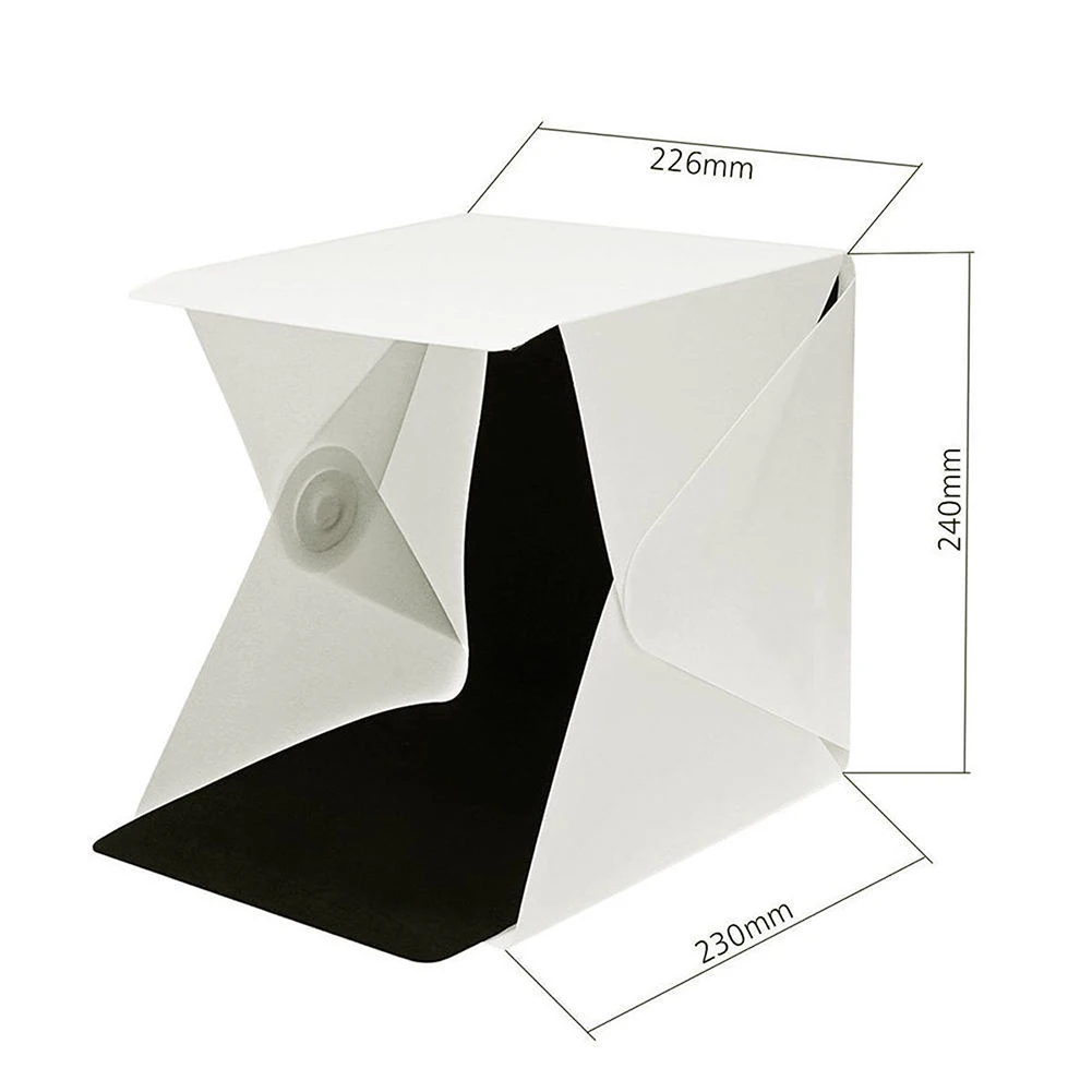 Portable Folding Lightbox Photography Studio Softbox Mini LED Light Box Tent Kit For Phone DSLR Camera Photo Background Hot Sale