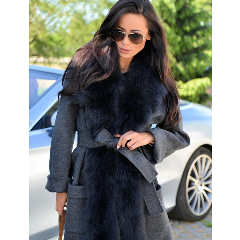 TOPFUR Customize Hooded Genuine Mink Fur Outertwear Lady Winter Tide Luxury High Street Tops Women Fur Jackets Loose 2022 New