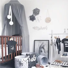 4 цвета, подвесное детское постельное белье балдахин, балдахин, хлопок, москитная сетка, покрывало, занавеска для маленьких детей, для чтения, игры дома J75