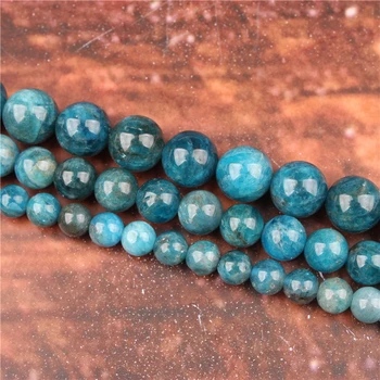 

Fashion jewelry 4/6/8/10 / 12mm apatite, suitable for making jewelry DIY bracelet necklace